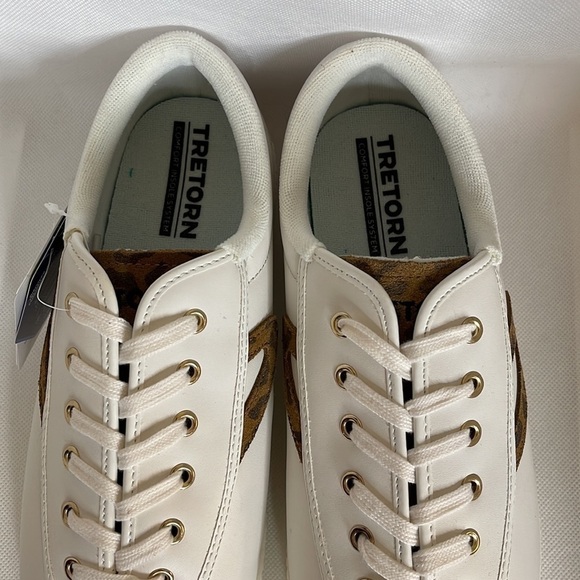 Tretorn Leopard Nylite Leather Sneakers Size 9M - NWT - Picture 7 of 15